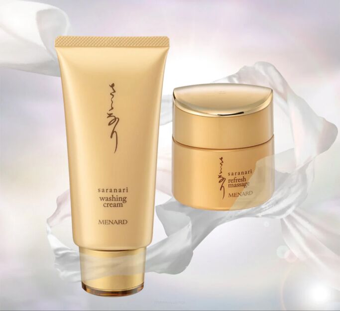 MENARD CK SARANARI REFRESH MASSAGE Krem do masażu i oczyszczania 150g + WASHING Pianka do mycia twarzy 130g