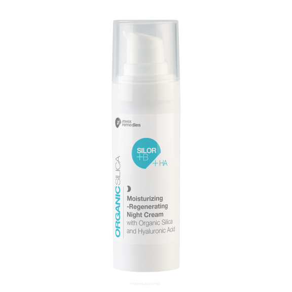 INVEX REMEDIES ORGANIC SILICA Nawilżająco-regenerujący krem na noc z krzemem organicznym i kwasem hialuronowym Silor+B+HA  30ML