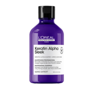 L'OREAL PROFESSIONNEL KERATIN ALPHA SLEEK Wygładzający szampon do włosów niezdyscyplinowanych 300ML