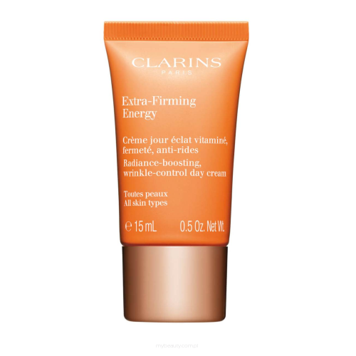 CLARINS EXTRA-FIRMING ENERGY DAY Ujędrniający krem rozświetlający do wszystkich typów cery 15ML MINIATURA