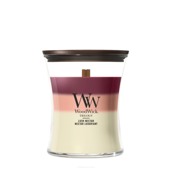 WOODWICK LUSH NECTAR ŚWIECA ZAPACHOWA ŚREDNIA