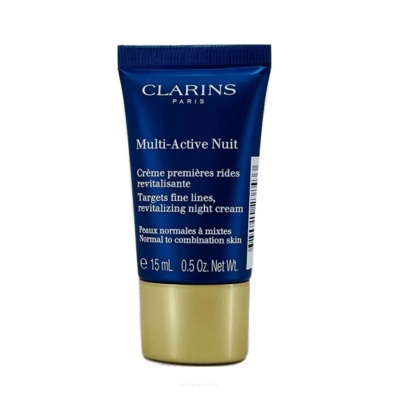 CLARINS MULTI ACTIVE NIGHT Przeciwzmarszczkowy krem na noc dla cery normalnej i mieszana 15ML MINIATURA