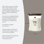 WOODWICK WHITE TEAK ŚWIECA ZAPACHOWA ŚREDNIA - 2