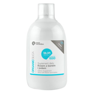 INVEX REMEDIES SILOR+B+J ORGANIC 1000 Krzem z borem i jodem 500ML