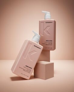 KEVIN MURPHY ANGEL WASH & RINSE + MAXI WASH Szampon oczyszczający 40ML + Szampon i odżywka regenerujące i nadające objętości do włosów delikatnych i farbowanych 2x500ML