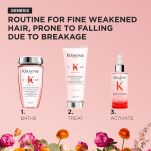 KERASTASE GENESIS Kąpiel 250ML + Odżywka 200ML + Serum 90ML do pielęgnacji włosów osłabionych, łamliwych i podatnych na wypadanie ZESTAW - 3