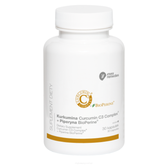 INVEX REMEDIES Kurkumina + Piperyna 19G 30 Kapsułek