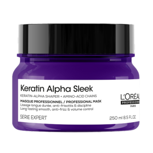 L'OREAL PROFESSIONNEL KERATIN ALPHA SLEEK Wygładzająca maska do włosów niezdyscyplinowanych 250ML