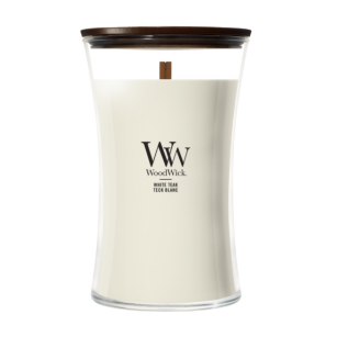 WOODWICK WHITE TEAK ŚWIECA ZAPACHOWA DUŻA