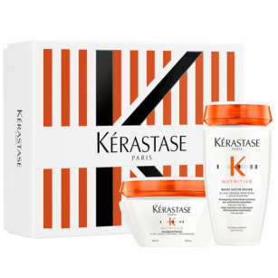 KERASTASE NUTRITIVE BAIN SATIN RICHE & MASQUINTENSE Wzbogacona Kąpiel Odżywcza i maska do włosów 450ML
